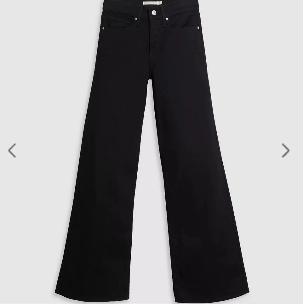 Black Flare Wide Leg Levi's Jeans